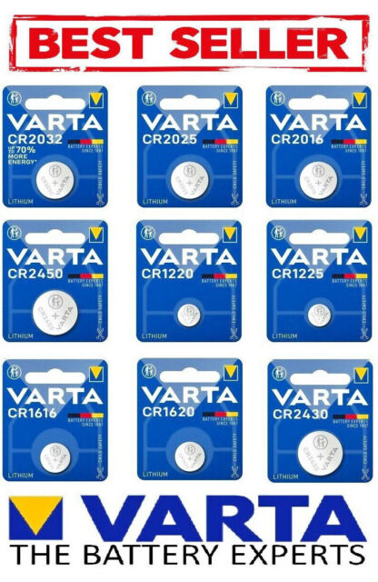 VARTA CR1632 3V Lithium Button Batteries Fast & Free Shipping-