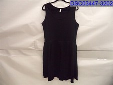 24Seven Women's Black Dress Size=1X, Armpit to Armpit=20", Waist=19", Length=40"