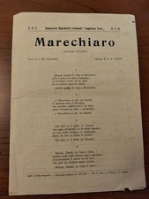 1920 COPIELLA CANZONE MAREHIARO SALVATORE DI GIACOMO F.P. TOSTI NAPOLI