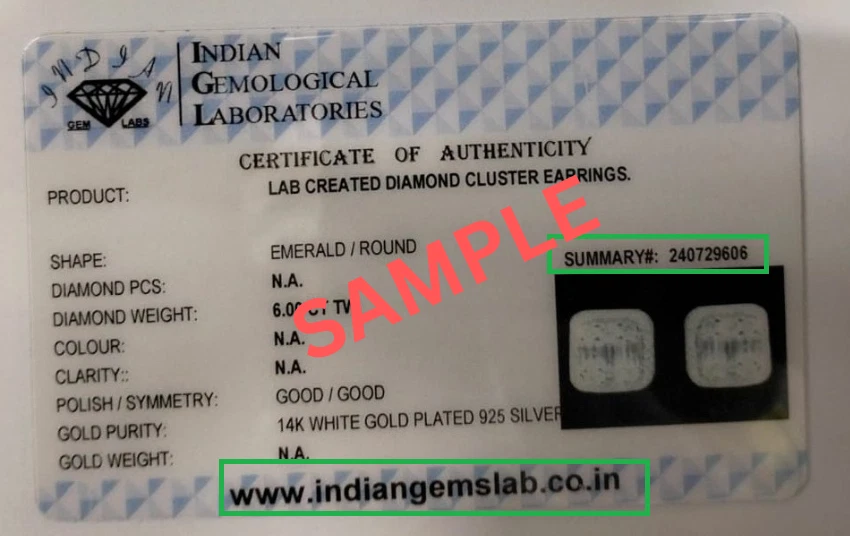 3Ct Round Cut Blue Lab Created Diamond Halo Stud Earrings 14k White Gold Plated - Image 3 of 4