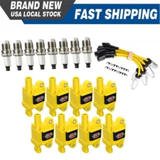 8xHigh Performance Ignition Coil+Spark Plug+Wire For Chevy GMC 5.3/6.2L V8 UF413