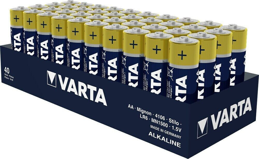 Thumbnail - Varta Longlife Batterien Aa Lr6 Mignon Alkaline 40er-pack