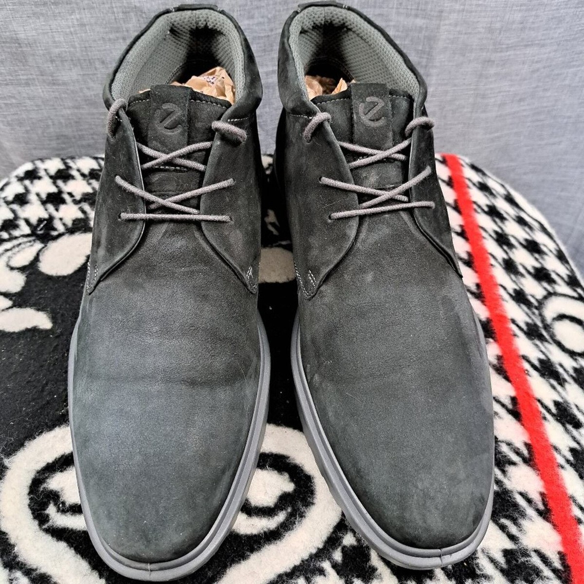 %ECCO Boots Men Suede Black Size 12 - 12.5 / D9 Men main image 2