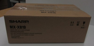 Sharp MX-XB19 Anti Tip Kit is used for the Sharp MX-C303W, MX-C304W, copiers.
