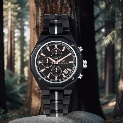 Holz Herren Armbanduhr Männeruhr Herrenuhr Chronograph Holzuhr