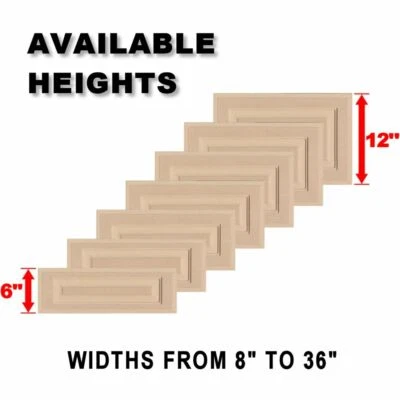 KENDOR Unfinished MDF Square Raised Panel Drawer Fronts