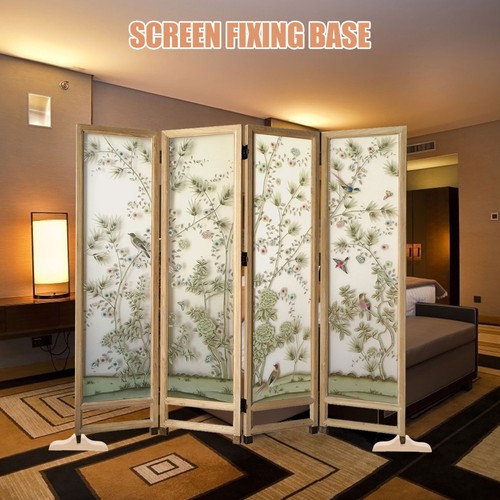 Set of 5 Screen Base Room Partition Support Brackets Dressing Screens Dividers - Picture 5 of 12