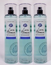 3 Bath  Body Works COASTAL HYDRANGEAS Fine Fragrance Body Mist Spray