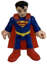Mattel 2019 Superman Figure With Cloth Cape 10" Poseable