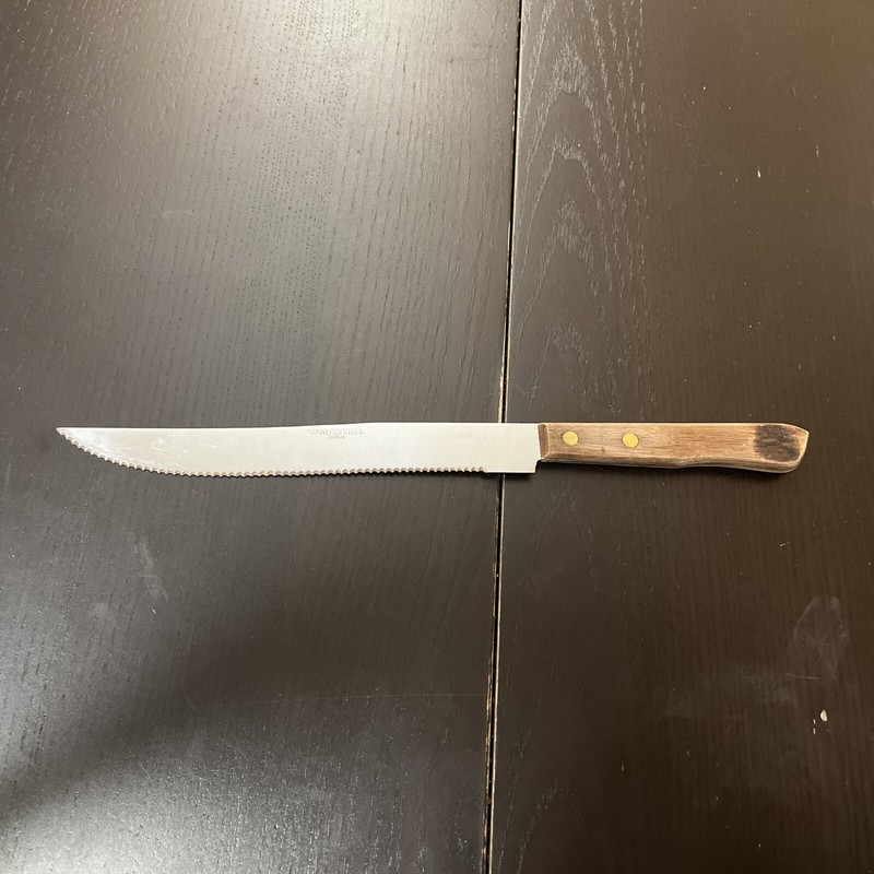Stainless Steel Japan Cutlery Slicer Knife with Wood Handle 7” Blade