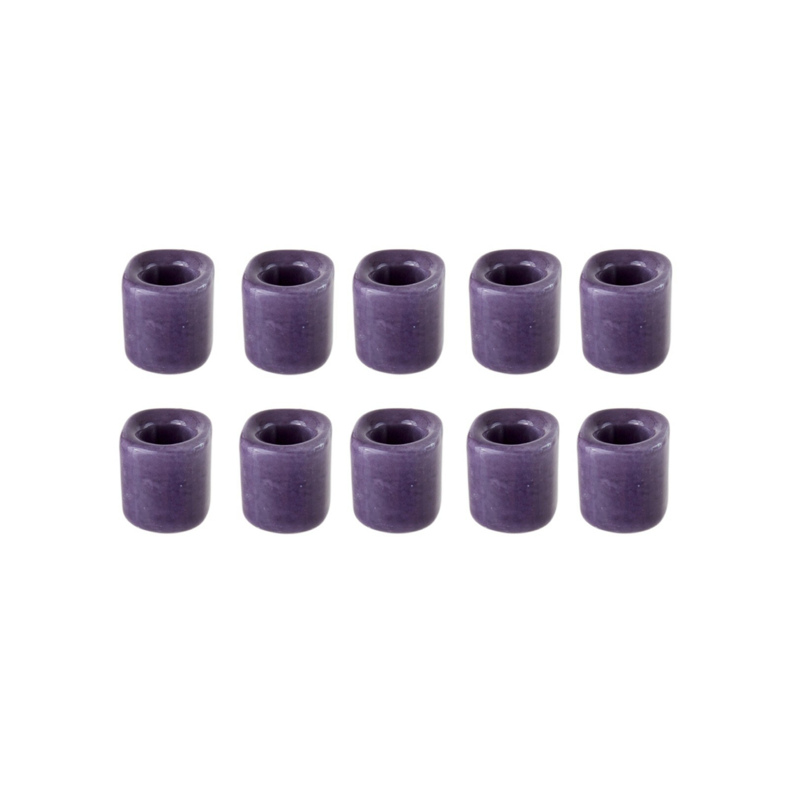 Mega Candles - Ceramic 1/2" Chime / Spell Candle Holder with Candles -DPurpleSet