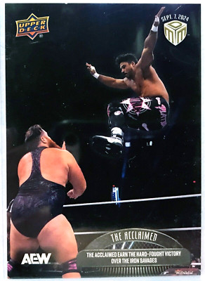 THE ACCLAIMED - 2024 Match Dated Moments MDM ALL OUT Card - AEW Upper Deck 17