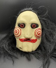 Saw Billy Puppet Mask Latex Hair Scary Jigsaw...
