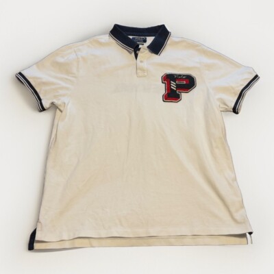 Polo Ralph Lauren Shirt Mens Sz XL White Big P Sherpa New York