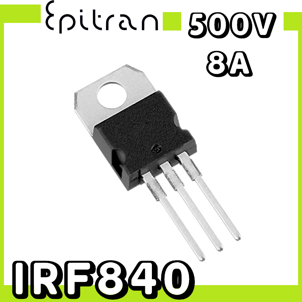 IRF840 8A 500V NChannel Power MOSFET Datasheet, 52 OFF