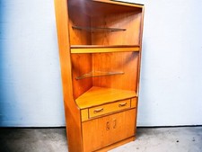 G Plan Vintage Teak Corner Bookcase/ Display Cabinet