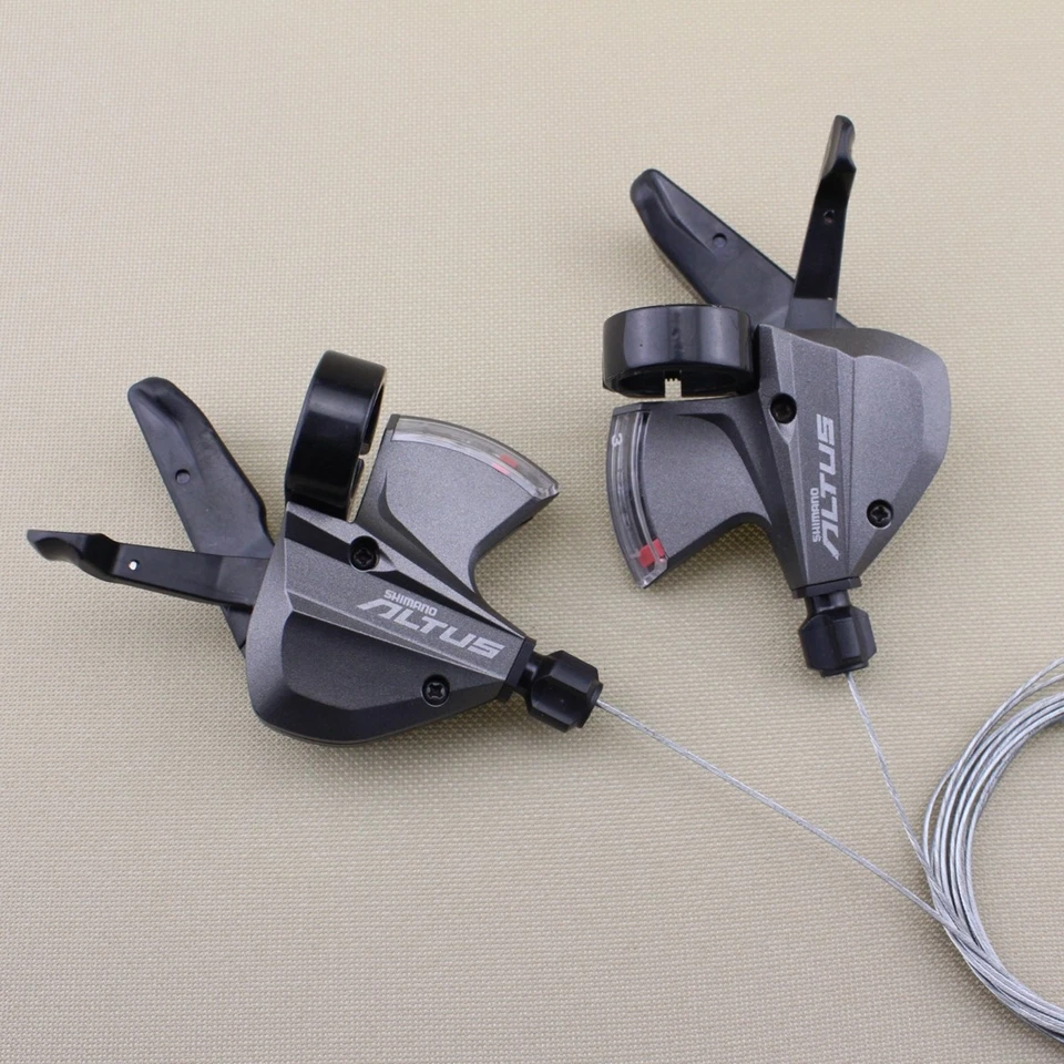 For Shimano Altus SL-M370 3x9Speed Left Right Trigger Shifter Set MTB Bicycle - Image 2 of 4