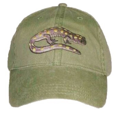 Spotted Salamander Embroidered Cotton Cap NEW
