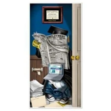 Graduation Restroom Door Cover 15" x 5' Plastic Graduation Door Decorations