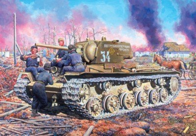 1/35 Eastern Express 35086 KV-1 Russian heavy tank model 1942