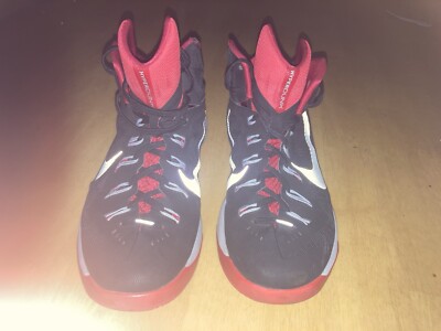 Nike Hyperdunk Black Gray Red Basketball Shoes Mens USSize 12 653640-003
