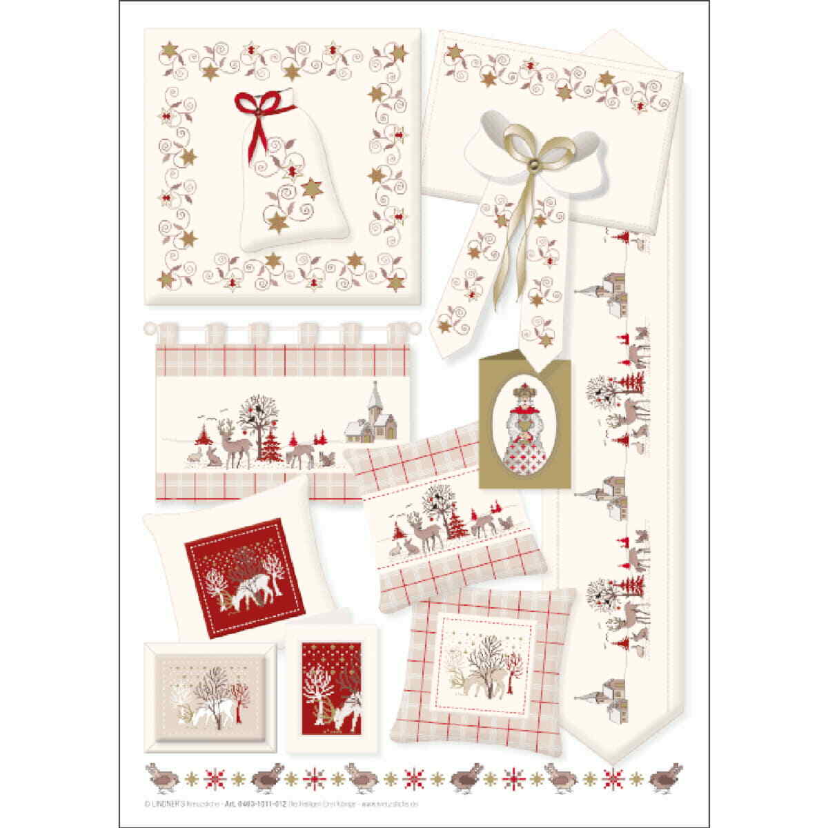 Design Works Kreuzstich-Set „Glanz“ – 20x25 Cm, Schwarze Aida 14, Inkl. Garn Und Nadel
