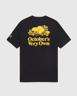 New OVO x Roots Short Sleeve T Shirt Black Size Medium October's