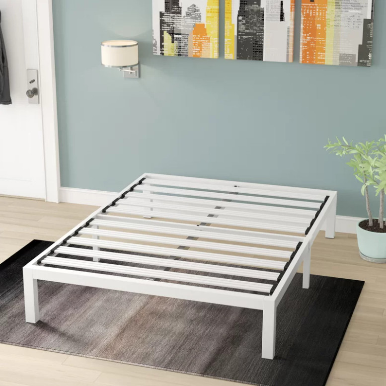 100% Steel And Patented Wide Steel Slats, Twin Size