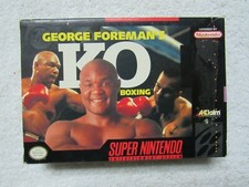 GEORGE FOREMAN KO BOXING Box only SNES SUPER NINTENDO