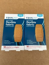 EQUALINE Extra Large Flexible Fabric Adhesive, 10 Sterile bandages ~ 2 boxes