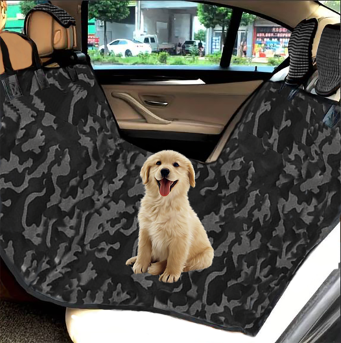 Camo Dog Pet Back Seat Waterproof Cover/Hammock for Car SUV Truck  w/Pouch - Picture 1 of 6