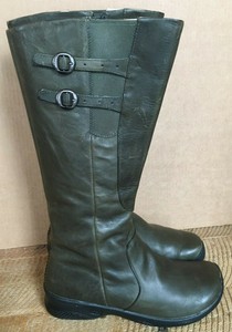 olive green tall boots