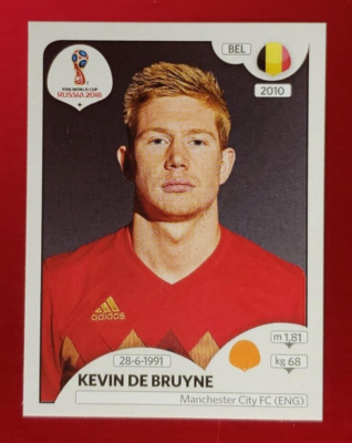 Kevin De Bruyne #522 Belgium - Panini FIFA World Cup 2018 Russia