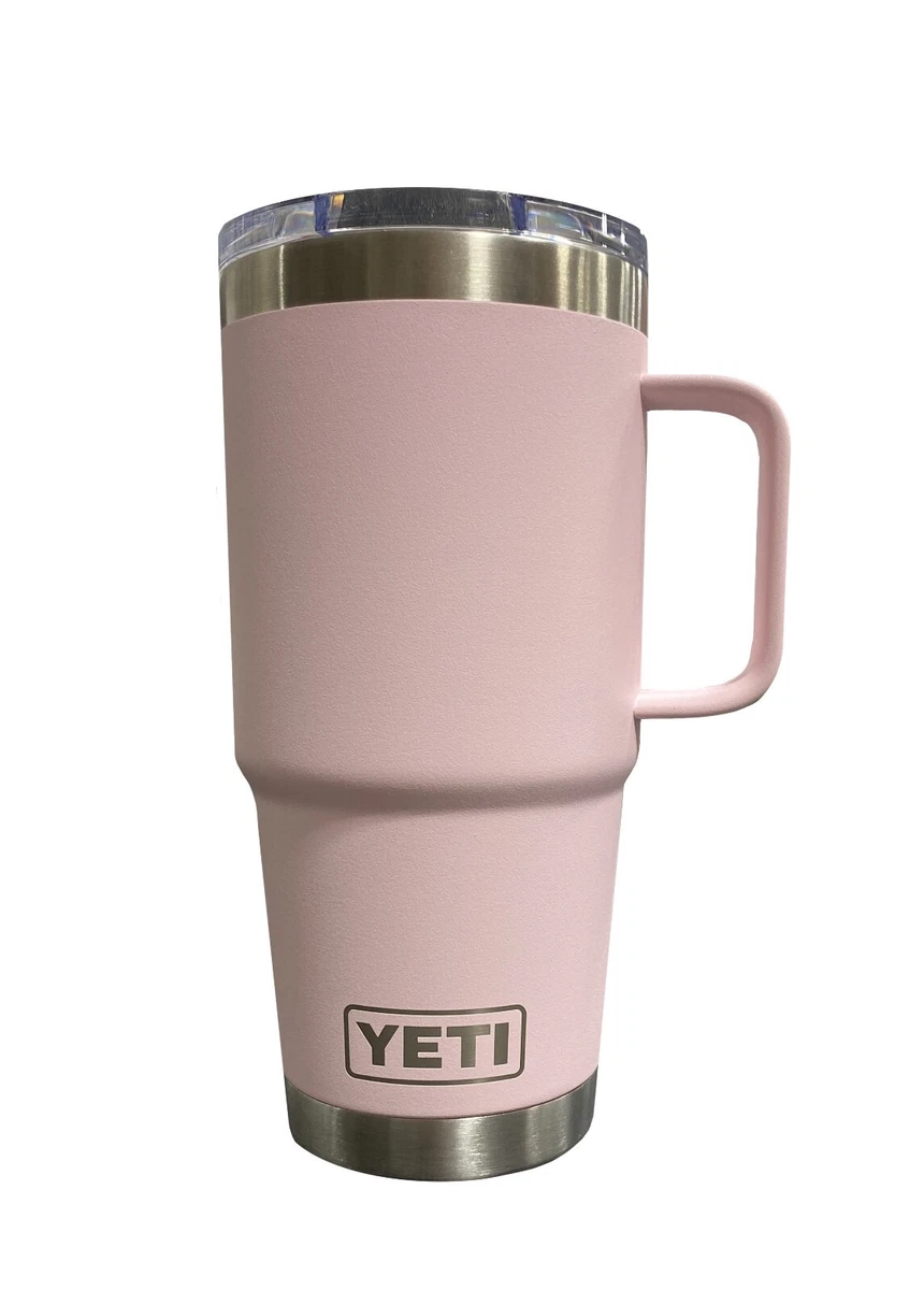 OUT OF STOCK 2022 Yeti Rambler 20oz mug with handle, ICE PINK, stronghold  lid