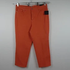 John Mark Ankle Jeans Women's Plus Size 16W Pink Coral Salmon Denim Stretch