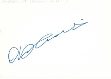 Andrea de Cesaris autograph signed 10x15 cm index card
