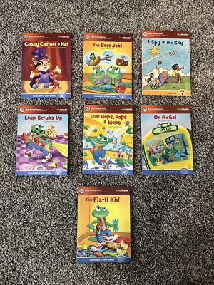 Leapfrog LEARN TO READ Early Reader Book ON TAG & LeapReader 7 Lot Set