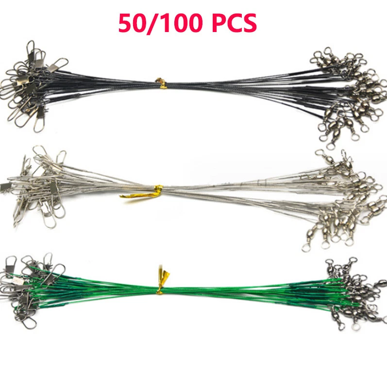 Наконечники для трассирующей проволоки из нержавеющей стали с защелкой и поворотом 100 шт. - Изображение 2 из 4