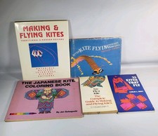 5 Kites Books Paperback  Hardcover Lot Coloring Book, Making Flying Misc. Lot