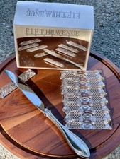 Fifth Avenue Portico Lead Crystal Knife Rests...