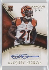 2014 Panini Immaculate Rookie Auto 4/49 Darqueze Dennard #155 Auto 0j6