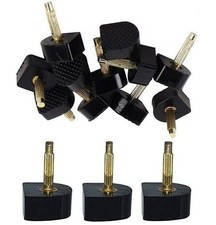 6 Pairs 12PCS Black Women Lady Girls U Shaped Heel 9mm x 9mm, Thick Pins 3mm