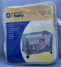 Play Yard Netting Soft Mesh Keeps Insects Out, White Especially For Baby