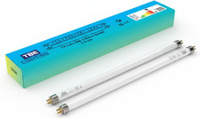 1. TBE Lighting T4 6W Fluorescent Tube 220mm – 2x CFL Bulbs G5 Base – 3500K Soft