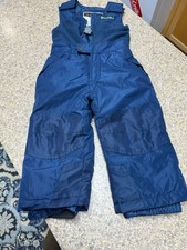 Snozu Boys Ski Bib Pants Snow Blue Snowsuit NAVY, 2T EUC