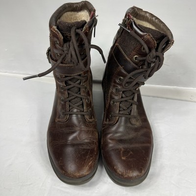 Womens Ugg Leather Lace-up Boots Size  7.5 Combat Outdoor Work Amazon.com | UGG Women main image 2