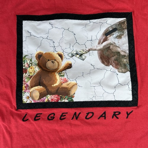 CR-24 LEGENDARY Red T Shirt Size Medium Bear - Picture 3 of 13