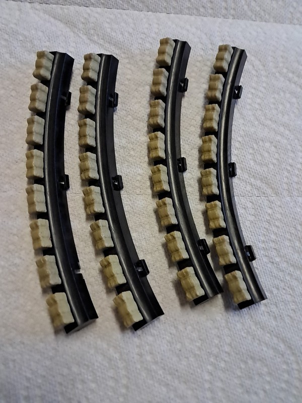 Vintage Tyco Radius Track Aprons With Hay Bails