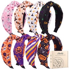 8 Pack Halloween Headbands, Halloween Hair Accessories Gifts