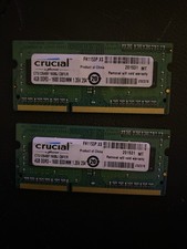 Crucial 8GB 2x4GB DDR3 1600MHz Laptop RAM SODIMM